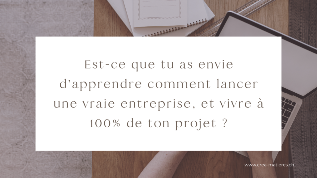 Capture de mon site Internet avec la phrase : Est-ce que tu as envie d'apprendre comment lancer une vraie entreprise ?